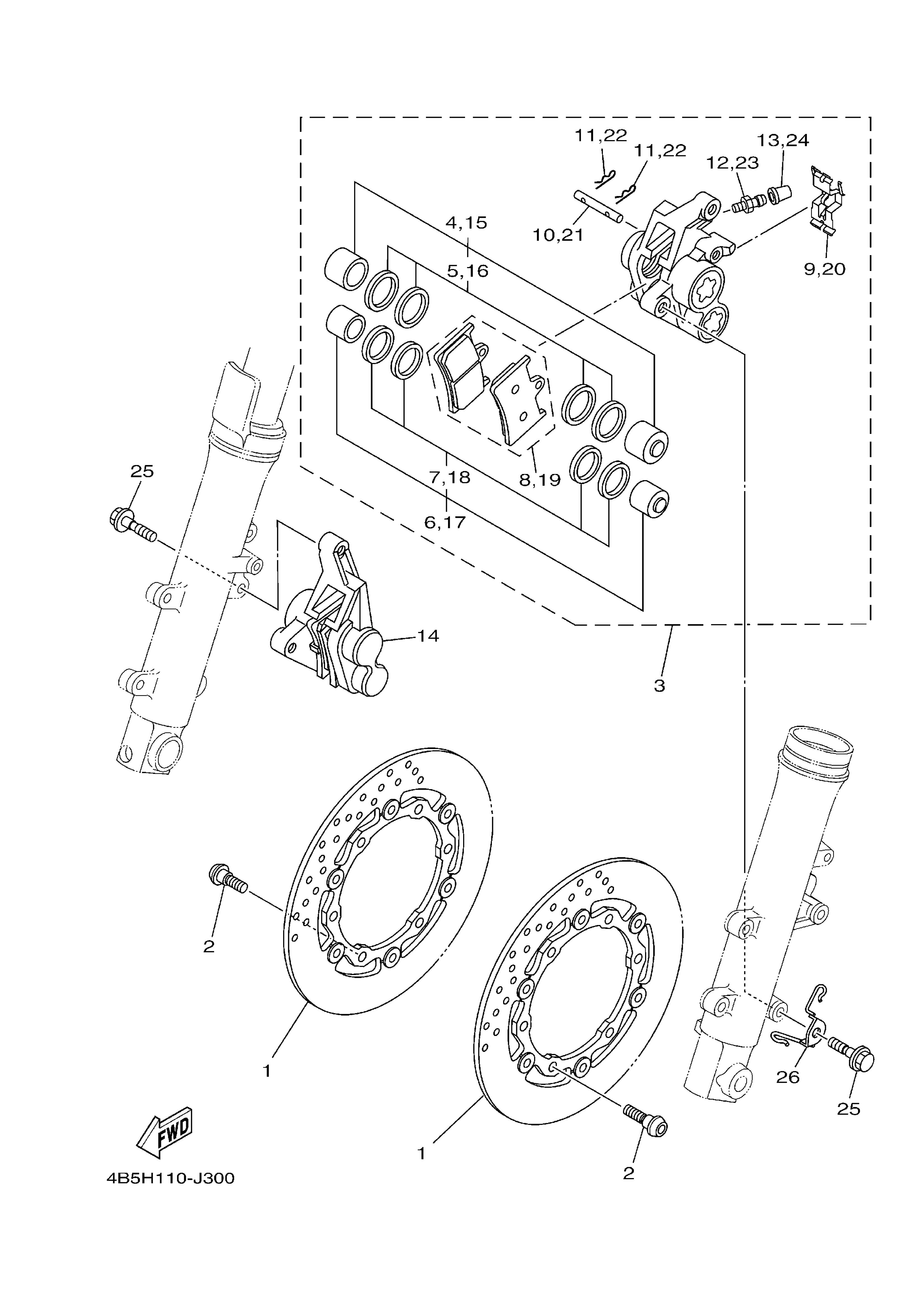 Front Brake Caliper