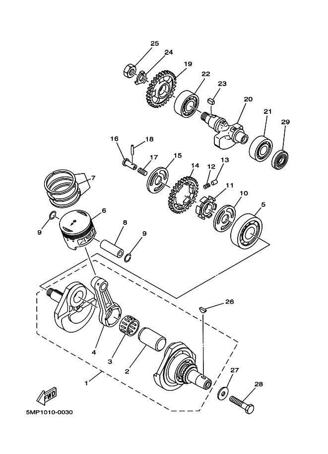 Crank Shaft Piston