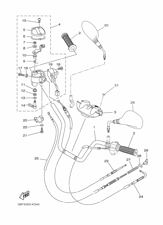 Steering Handle & Cable