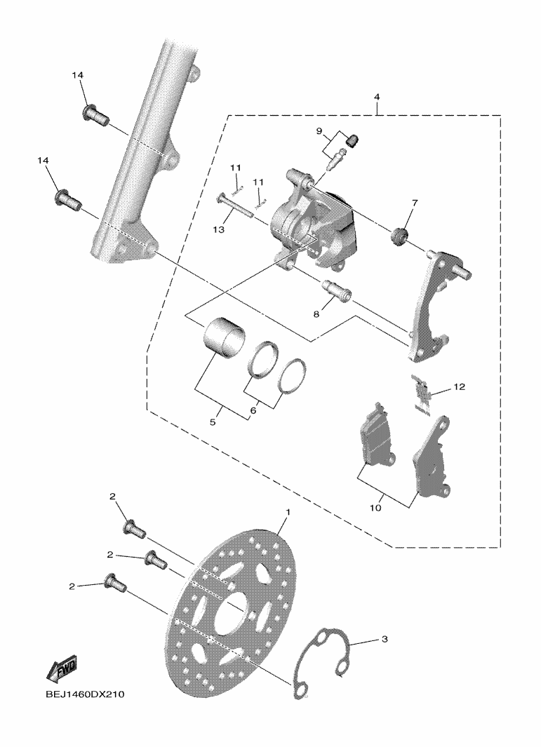 Front Brake Caliper