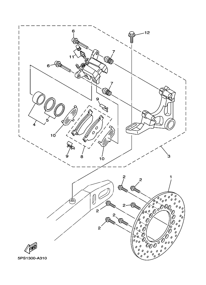 Rear Brake Caliper