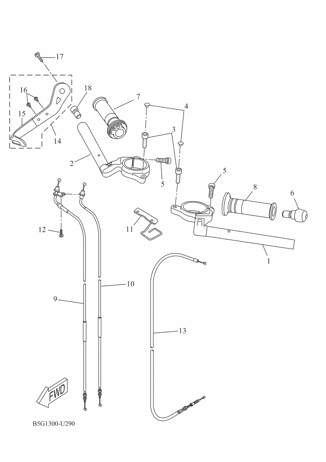 Steering Handle & Cable