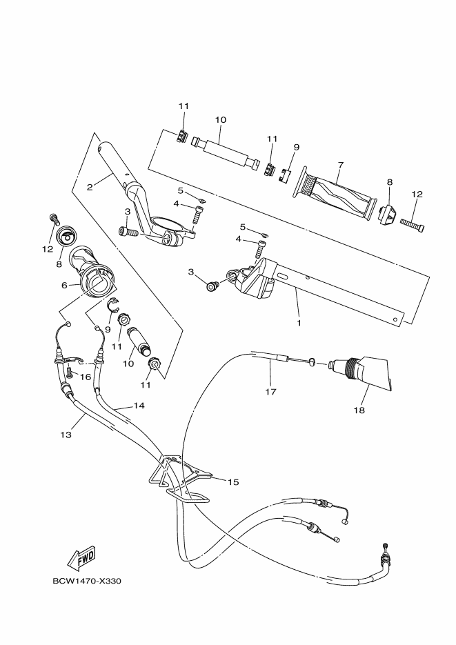 Steering Handle & Cable