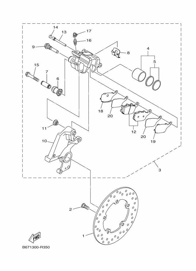 Rear Brake Caliper