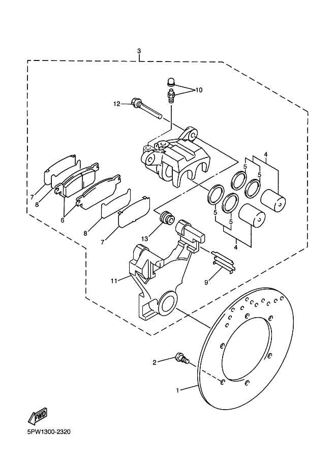 Rear Brake Caliper