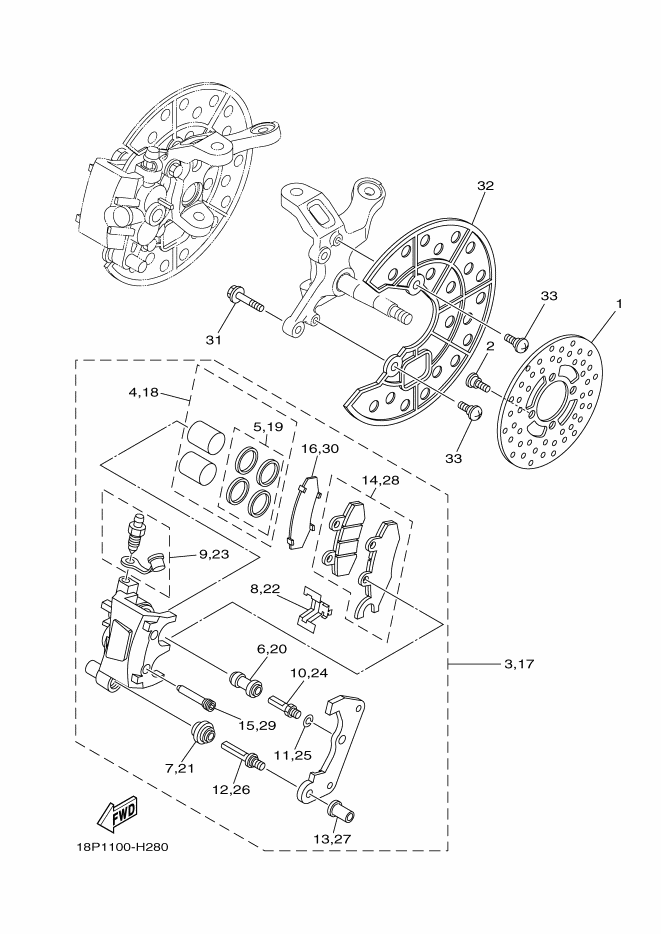 Front Brake Caliper