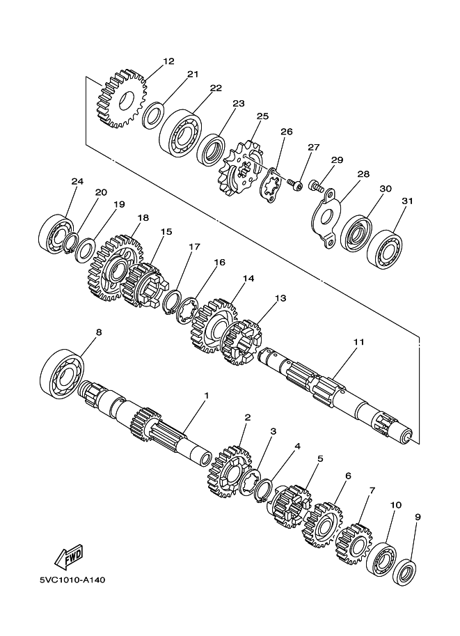 2JX-17456-00-00 Holder, Sprocket Yamaha | YoshiParts