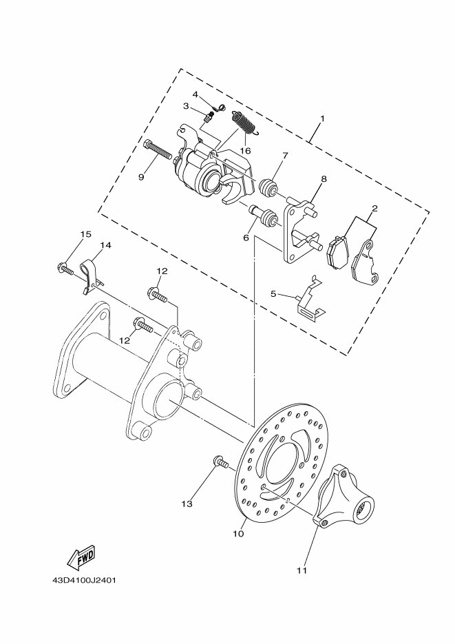 Rear Brake Caliper